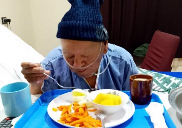 Piden apoyo para Don Fautino, abuelito del Hogar La Misericordia