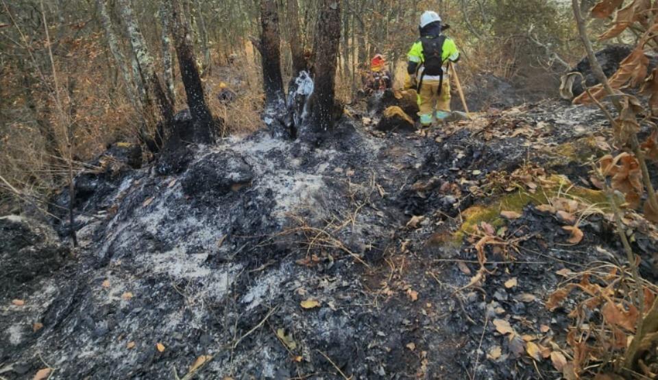 Incendio en Cerro El Baúl controlado tras intenso operativo