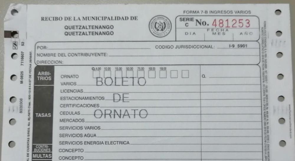 Febrero, último mes para pagar boleto de ornato 2026 en Xela sin multa