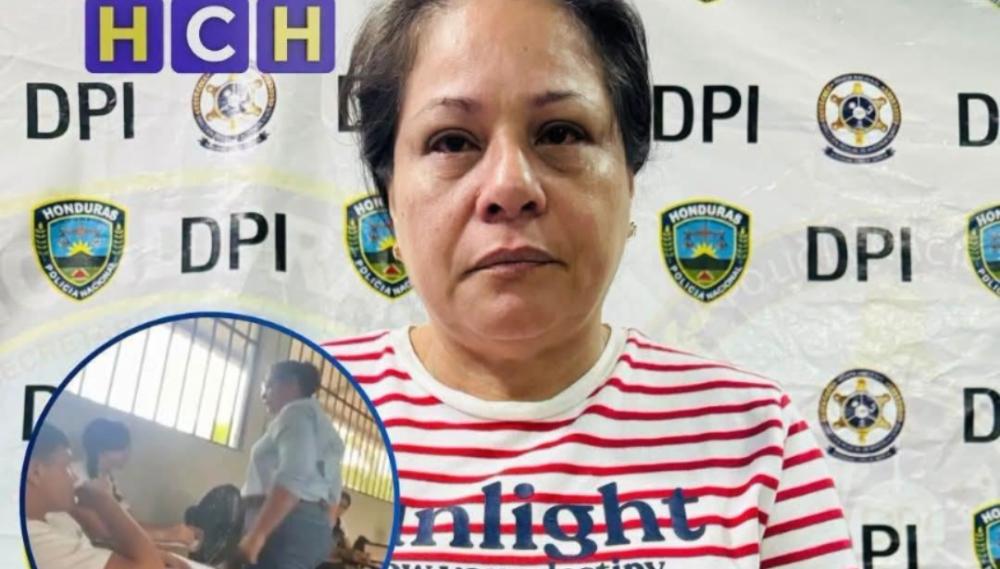 Capturan a maestra que agredió a una alumna en Honduras