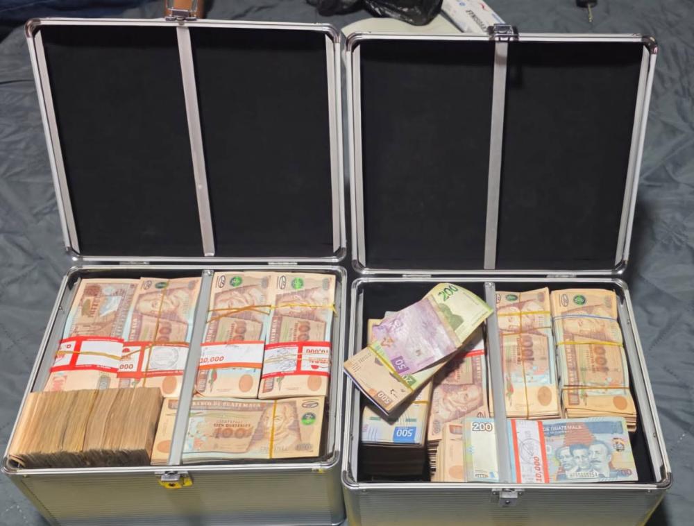 Capturan a hombre con más de Q1 millón en efectivo en Huehuetenango